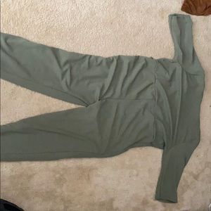 Green one piece from boohoo